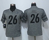 Women Limited Nike Pittsburgh Steelers #26 Bell Gray Stitched Gridiron Gray Jersey,baseball caps,new era cap wholesale,wholesale hats